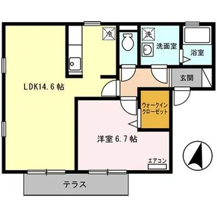 夢咲きの里 A【1階】の間取り