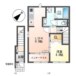 Casa Felice 深川【2階】の間取り