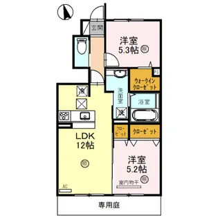 ブルームコート【1階】の間取り