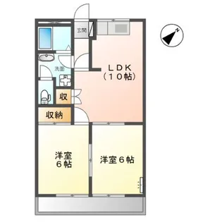 グランディールディアTEN【2階】の間取り