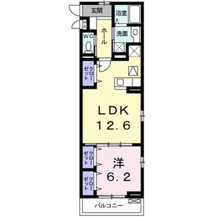 ローレルコート・K【1階】の間取り