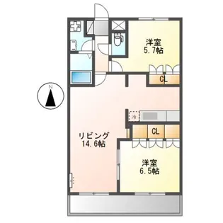 Casa Verde【2階】の間取り