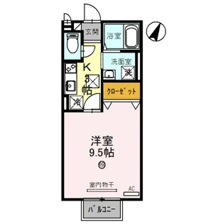 ハンズレジデンス北脇 B棟【1階】の間取り