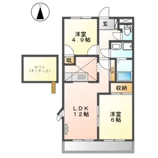 グリーンヒルズ幸陽【2階】の間取り