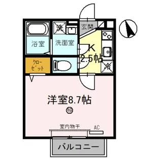 アルページュ小倉【1階】の間取り