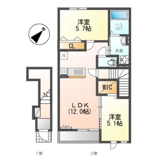 Sunny Home【2階】の間取り