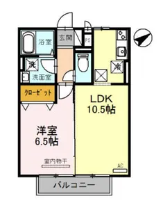 コージーコート【1階】の間取り