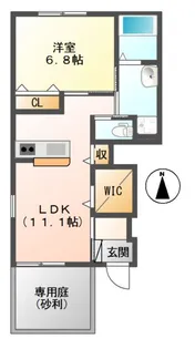 ミルトニア幸陽【1階】の間取り