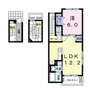 リバーサイド下田【3階】の間取り