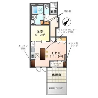 Famille Haneka C【1階】の間取り