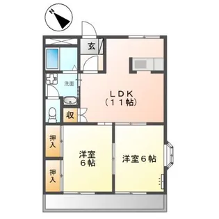 メゾン・ド・WIN【1階】の間取り