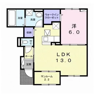 ヴェール フォレ【1階】の間取り