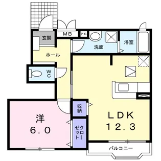 メゾン アルディ【1階】の間取り