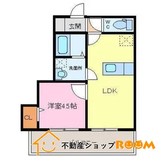 ROOMⅡ 【203号室】の間取り