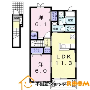 アミュレットB【2階】の間取り