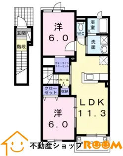 サニーヒルズⅡ【2階】の間取り