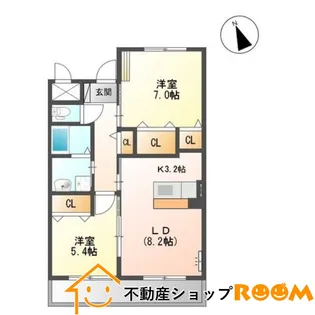 Sun Happiness【201号室】の間取り