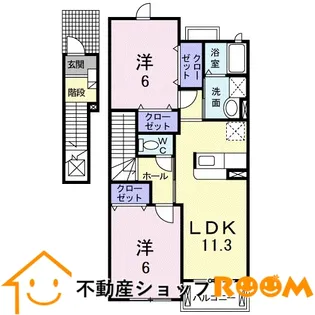 ジェネシスⅡ【2階】の間取り