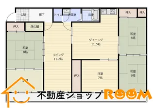 KENT広川Ⅰ【301号室】の間取り