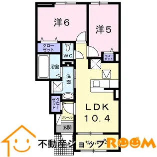 ローズガーデン弐番館【1階】の間取り