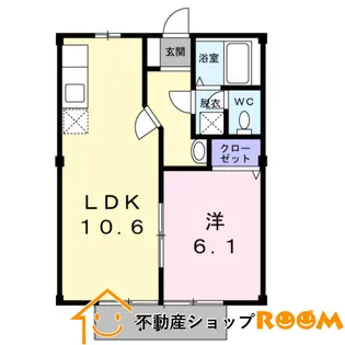 ニューシティー大坪【1階】の間取り