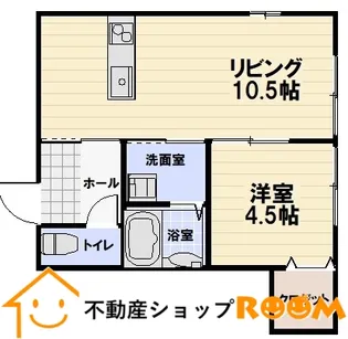 八女 STAR SQUARE East【203号室】の間取り