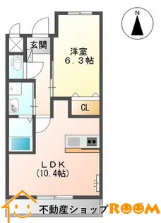 sun fit【201号室】の間取り