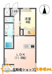 グランシェル【101号室】の間取り