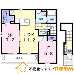 レザンド・フレーズⅡ【2階】の間取り