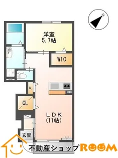 ルミナスK【105号室】の間取り