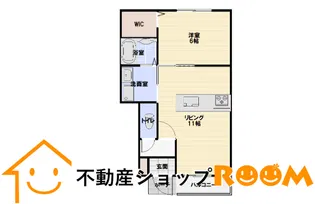 クレストガーデン蒲原B棟【103号室】の間取り