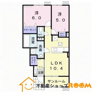 アミティエ 三本松 1号館【1階】の間取り