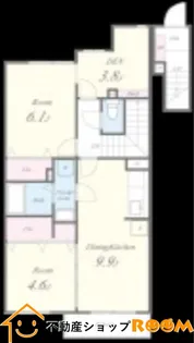 シャトープルミエール【B203号室】の間取り