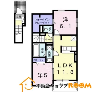 セレノカーサOMI VI【2階】の間取り