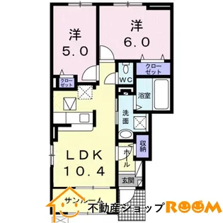 VentVertⅦA棟【1階】の間取り