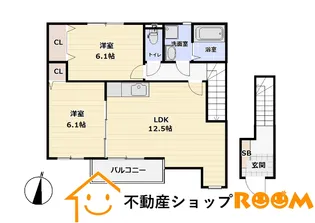 プレジオけやき【A203号室】の間取り