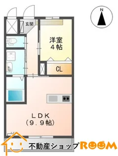 グランシェル【202号室】の間取り