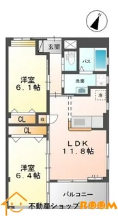 長浜ヒルズ【205号室】の間取り