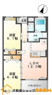 長浜ヒルズ【206号室】の間取り