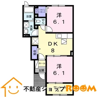 ラヴニール悠【1階】の間取り