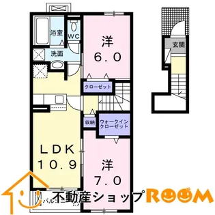 サン・フローラⅠ【2階】の間取り