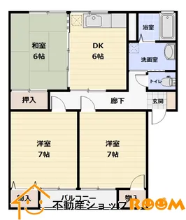 夢コーポ【203号室】の間取り