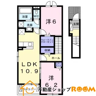 マゼンタ ローズ Ⅲ【2階】の間取り