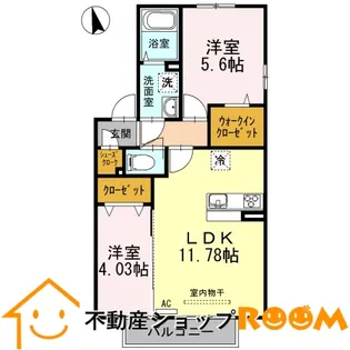 ブルーム B棟【2階】の間取り