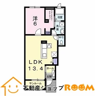 コアレスクA【1階】の間取り