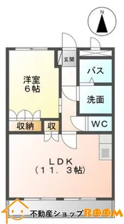 And you【206号室】の間取り