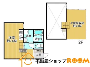 RENATUS CALERO C【102号室】の間取り