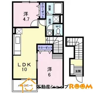ウランタン壱番館【2階】の間取り