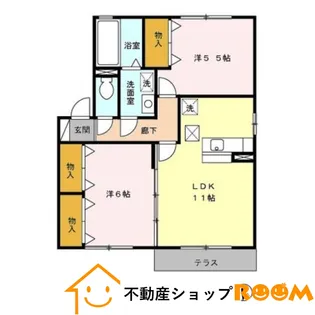 アルシオネ C棟【106号室】の間取り