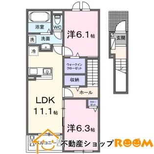ル オリヴィエⅠ【2階】の間取り